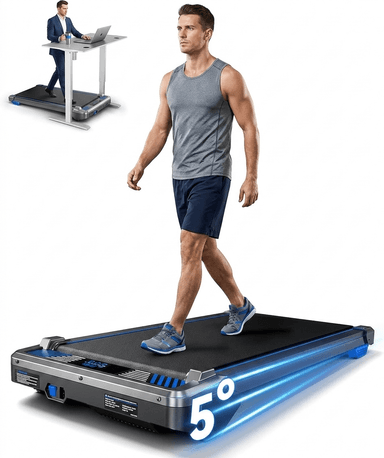 BestGod Walking Pad Treadmill — 330 LBS, 2.5HP, 5° Incline with Remote