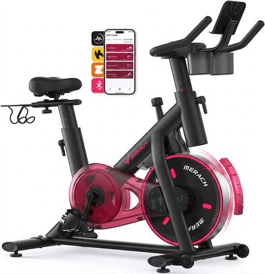 Merach S26 Exercise Bike — Brake Pad & Magnetic Stationary Bike with App