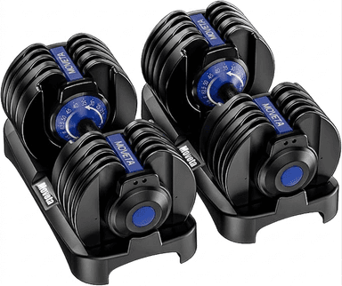 Moveta Adjustable Dumbbells Set of 2 — 52.5 lbs / 105 lbs Total (15-in-1)